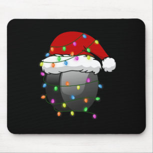 Spaß Weihnachten Weihnachtsmannmütze Hockey Sport Mousepad
