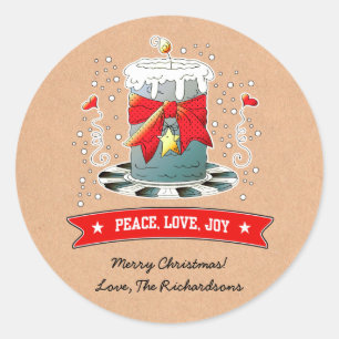  Spaß Weihnachts Candle Custom Holiday Stickers