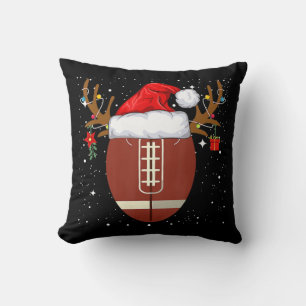 Spaß Weihnachts Fußball Ball Weihnachtsmannmütze R Kissen