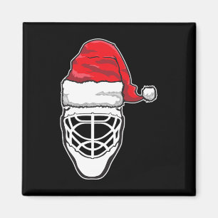 Spaß Weihnachts Hockey Goalie Maske Weihnachtsmann Magnet