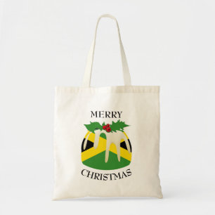 Spaß   Weihnachts-Pudding mit   JAMAICAN FLAG Tragetasche