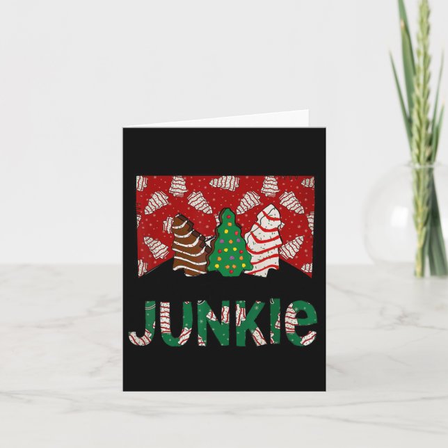 Spaß Weihnachtsbaum Cake Junkie Tis The Season Wes Karte (Vorderseite)