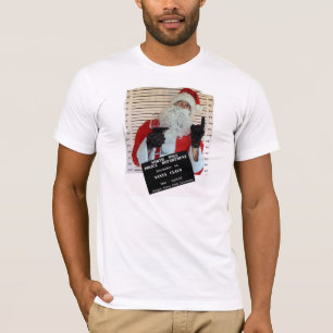 Spaß Weihnachtsmann in Polizeiabteilung T - Shirt! T-Shirt