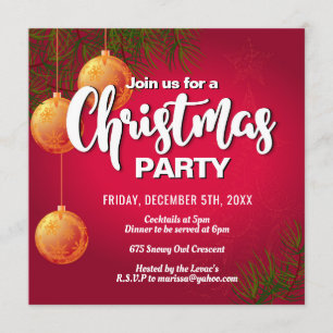 Spaß-WeihnachtsParty Einladung