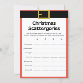 Spaß Weihnachtsspiel - Nicht bearbeitbar - Einladung