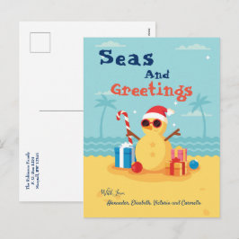 Spaß Weihnachtszeit glücklich Neues Jahr Feiertagspostkarte