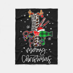 Spaß Werkzeug Friseur Byrber Frohe Weihnachten Fri Fleecedecke
