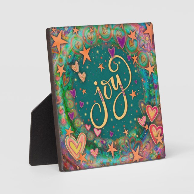 Spaß Whimsical Joy Inspirivity Easel Fotoplatte (Vorderseite)