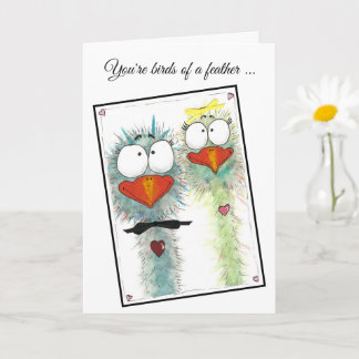 Spaß Whimsical Jubiläumskarte Karte