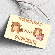 Spaß "Wild Child to Diaper" für Neueltern