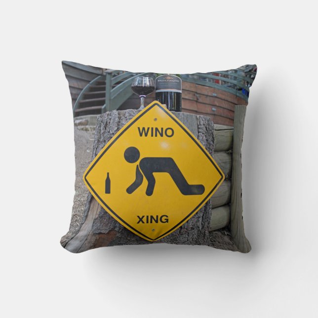 Spaß Wino Xing Kissen! Kissen (Vorderseite)