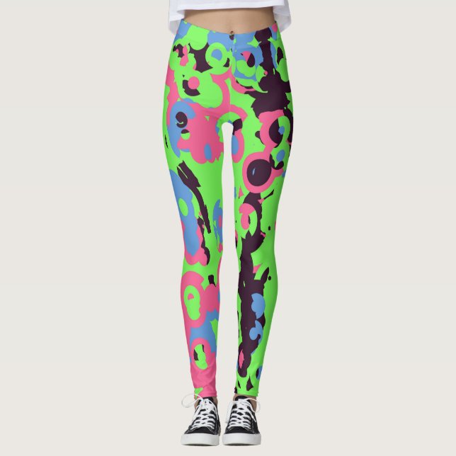 Spaß-Wirbel Leggings (Vorderseite)