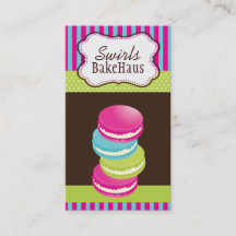 Spaß wunderliche Macarons Visitenkarten