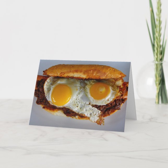 Spaß-Würstchen-Gruß-Karte! Karte (Vorderseite)