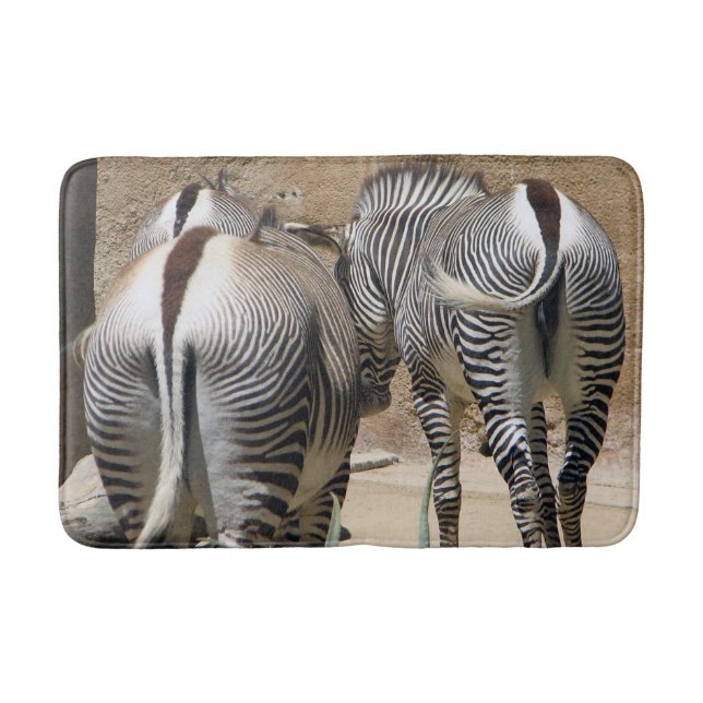 Spaß Zebra Bath Mat! Badematte (Vorderseite)