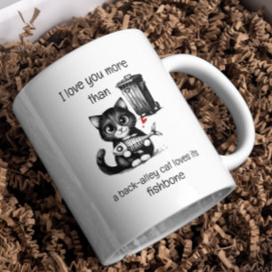 Spaß Zitat Flirt Cat Funny Valentinstag Geschenk Kaffeetasse
