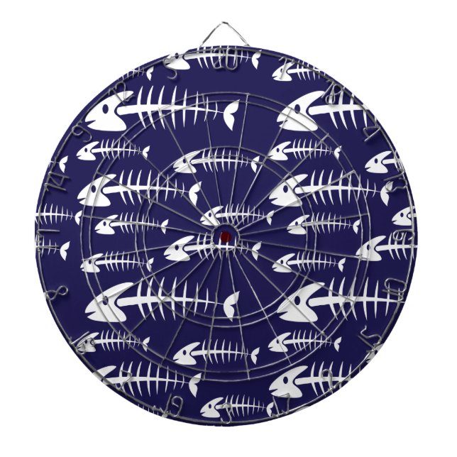 Spaß zum Fischfang auf Weißknochen Dartscheibe (vorne)