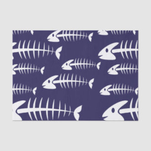 Spaß zum Fischfang auf Weißknochen Seidenpapier