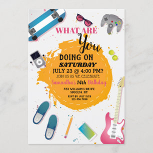 Spaß, zum junge Einladung zu sein