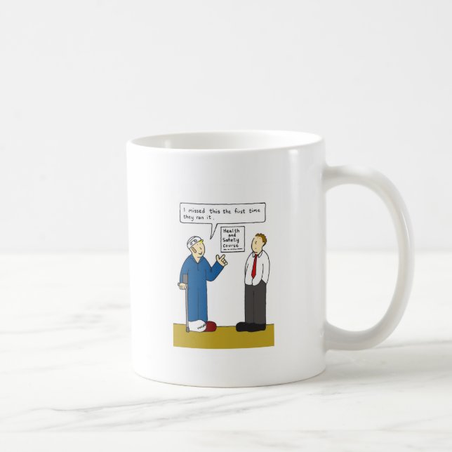 Spaß zum Schutz von Gesundheit und Sicherheit von  Kaffeetasse (Rechts)