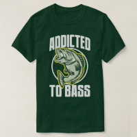 Spaß zum T-Shirt "Bass Funny Angling"