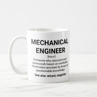 Spaß zur Bestimmung des Maschinenbauingenieurs Kaffeetasse
