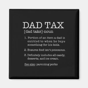 Spaß zur Steuerdefinition Joke Best Daddy Pater Hu Magnet