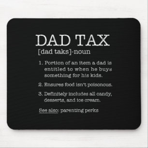 Spaß zur Steuerdefinition Joke Best Daddy Pater Hu Mousepad