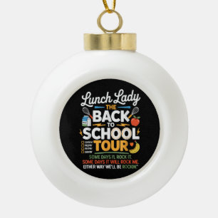 Spaß zurück in die Schule Keramik Kugel-Ornament