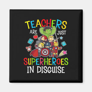 Spaß zurück zu den Lehrern der Schule sind Superhe Magnet
