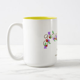 Spaßgekritzel-Tasse Zweifarbige Tasse