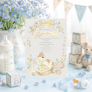 Spaßige Babyparty-Mäuse Einladung