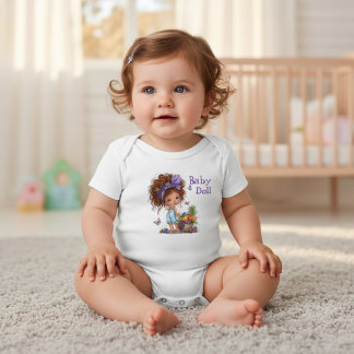 Spaßige Babypuppe Baby Strampler