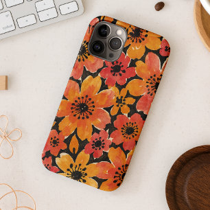Spaßige farbenfrohe zarte Wasserfarben Blumen Case-Mate iPhone Hülle