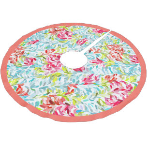 Spaßige funky Sommerfarben, Spritzlack-Kunst Polyester Weihnachtsbaumdecke
