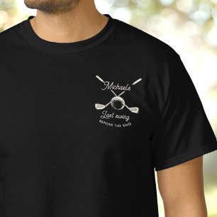 Spaßige Golf-Junggesellenparty Letzter Schwung vor T-Shirt