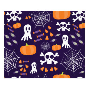 Spaßige gruselige Halloween-Figuren Fotodruck