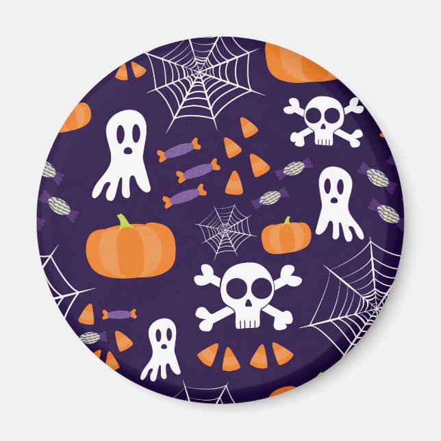Spaßige gruselige Halloween-Figuren Magnet (Vorne)