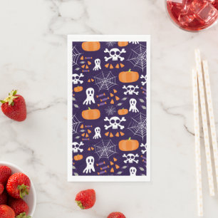 Spaßige gruselige Halloween-Figuren Serviette