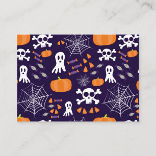 Spaßige gruselige Halloween-Figuren Visitenkarte
