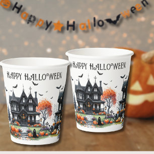 Spaßige Gruselige Halloween-Party Pappbecher