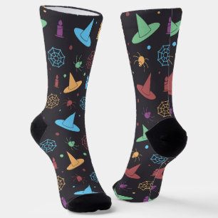Spaßige Halloween-Grafikmuster  Socken