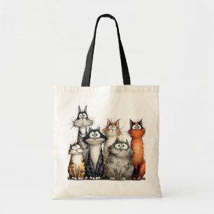 Spaßige Katzen Tragetasche