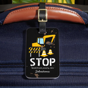 Spaßige Kinder-Baukonstruktion-Reisetasche Gepäckanhänger