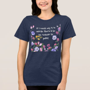 Spaßige Malerei Maler Künstler Inspirierendes Zita Tri-Blend Shirt