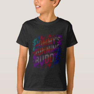 Spaßige Mamas Laufbuddy Mama Halbmarathon schlammi T-Shirt