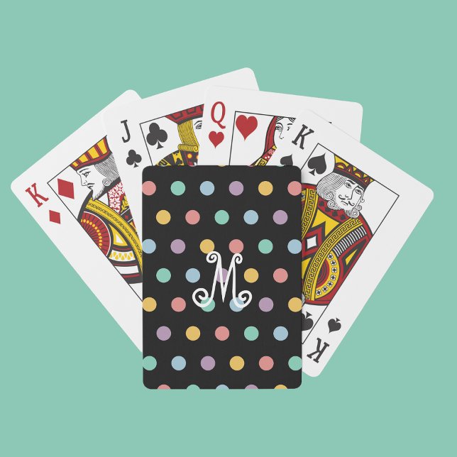Spaßige moderne Monogramm-Spielkarten Spielkarten (Von Creator hochgeladen)
