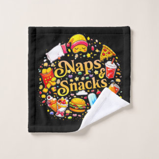 Spaßige Naps & Snacks Badetücher Bunt & Spielend Waschlappen