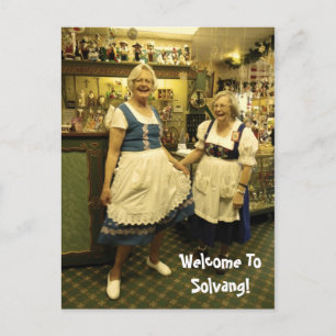 Spaßige Solvang-Postkarte! Postkarte
