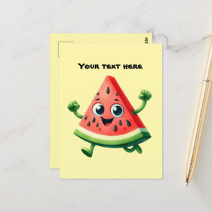 Spaßige Sommerzeit individuell anpassbare Wasserme Postkarte